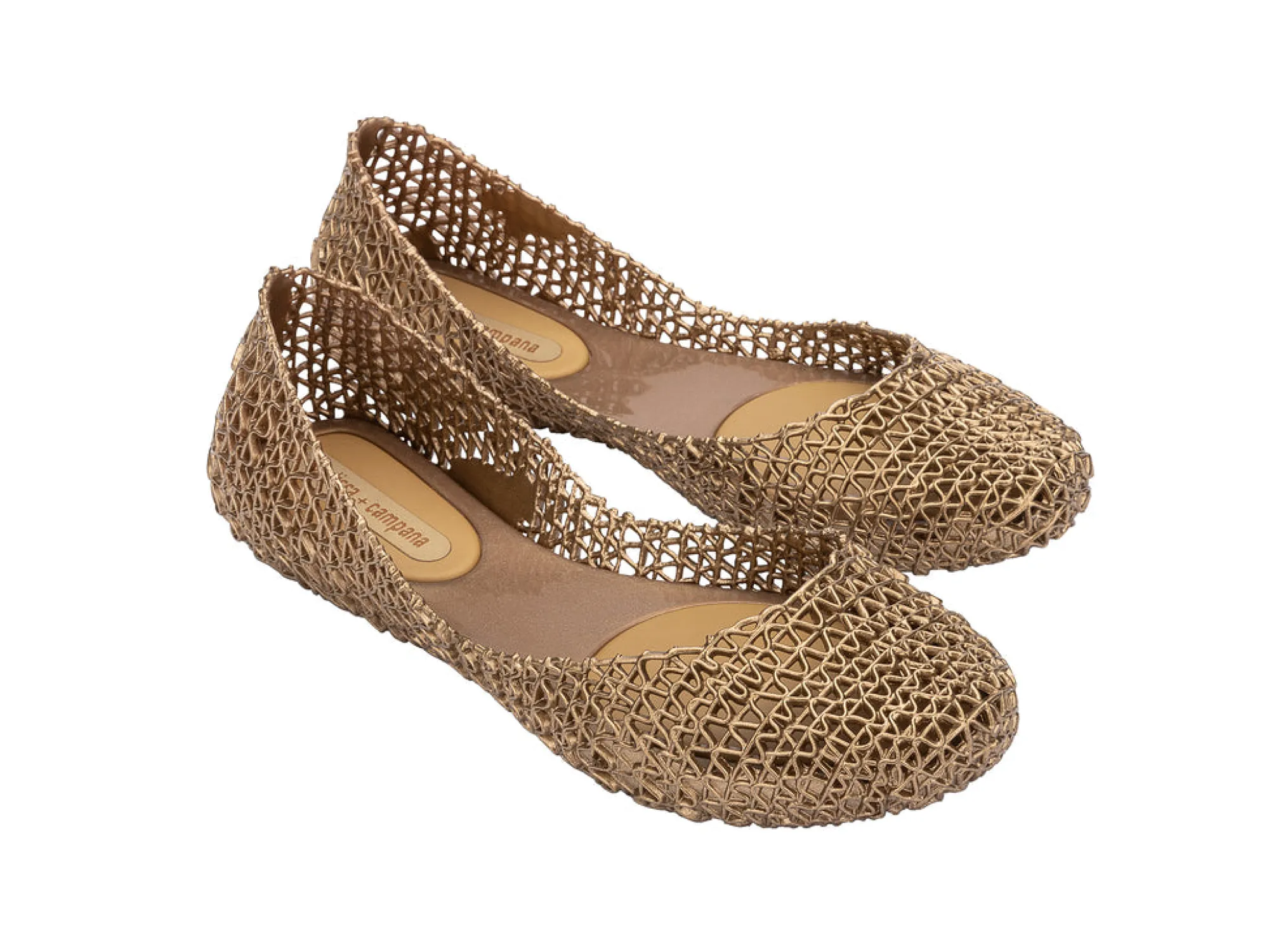 Outlet Melissa Campana Metallic Gold