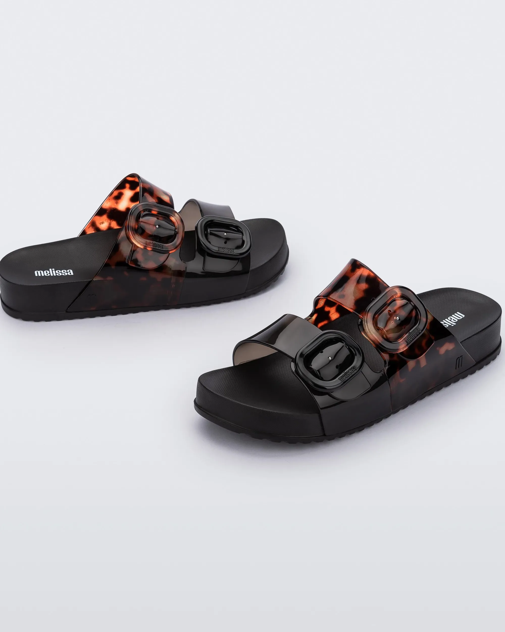 Hot Melissa Cozy Black/Clear Tortoise