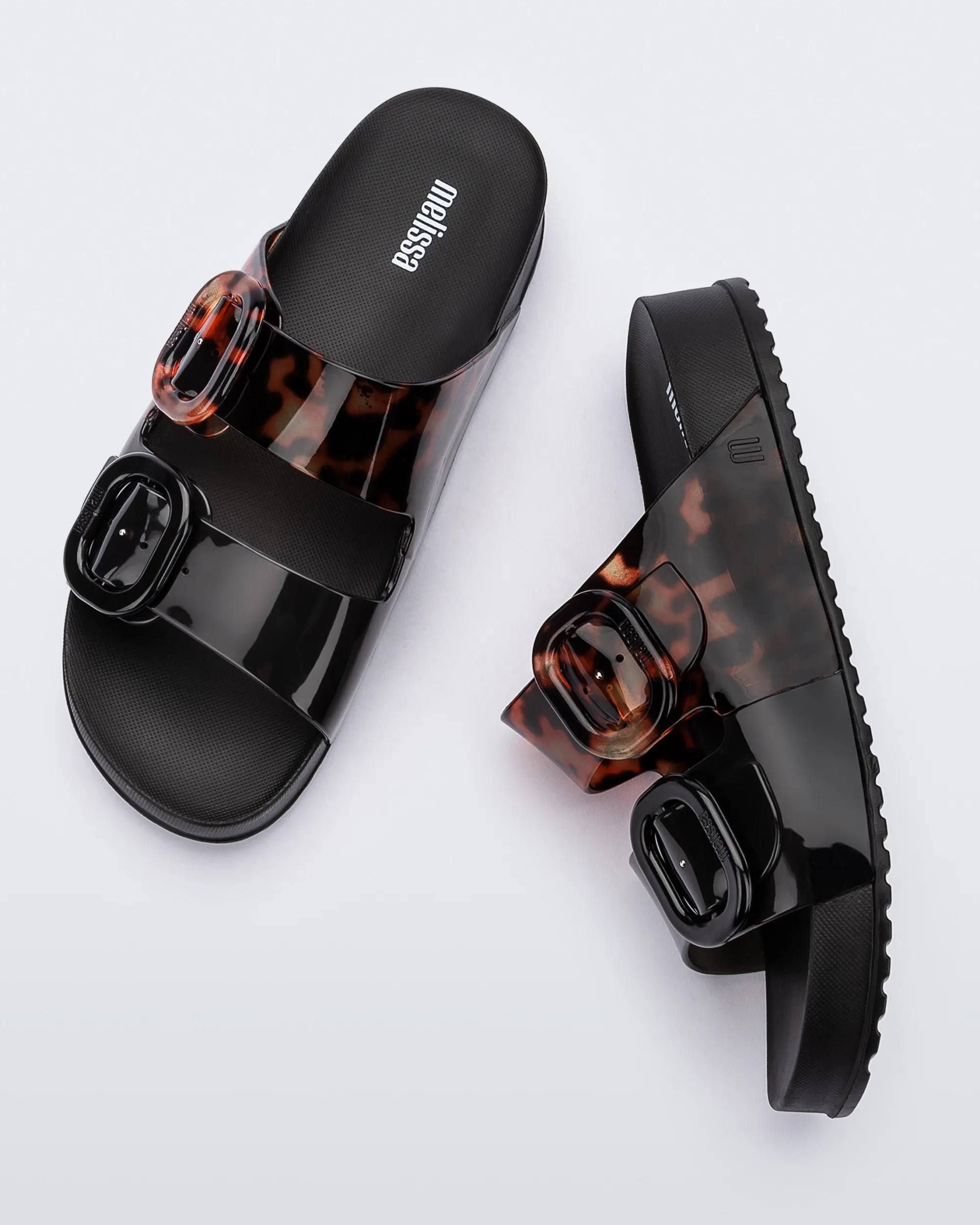 Hot Melissa Cozy Black/Clear Tortoise