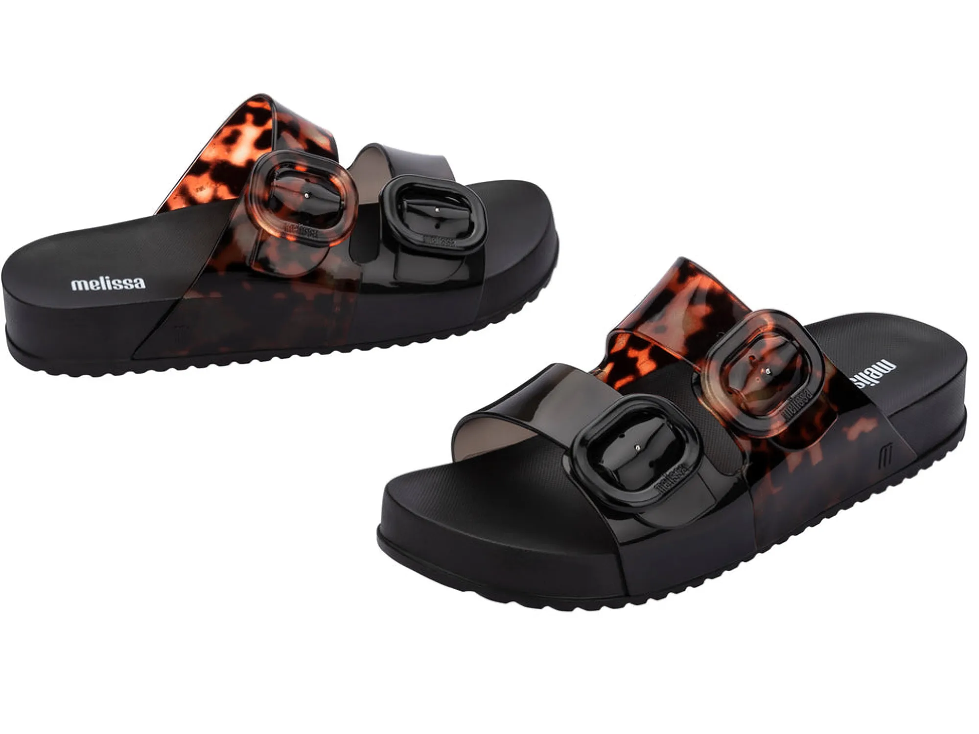 Hot Melissa Cozy Black/Clear Tortoise