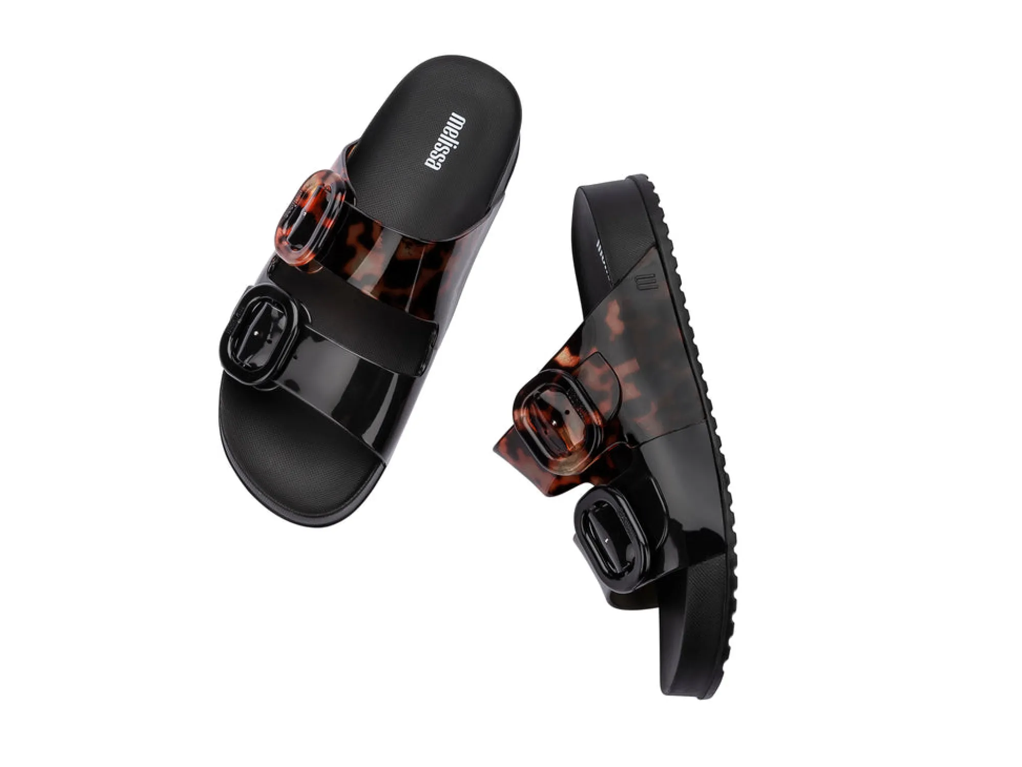 Hot Melissa Cozy Black/Clear Tortoise