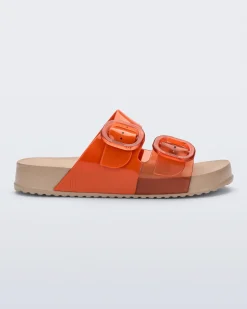 Discount Melissa Cozy Beige/Orange
