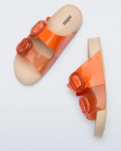 Discount Melissa Cozy Beige/Orange