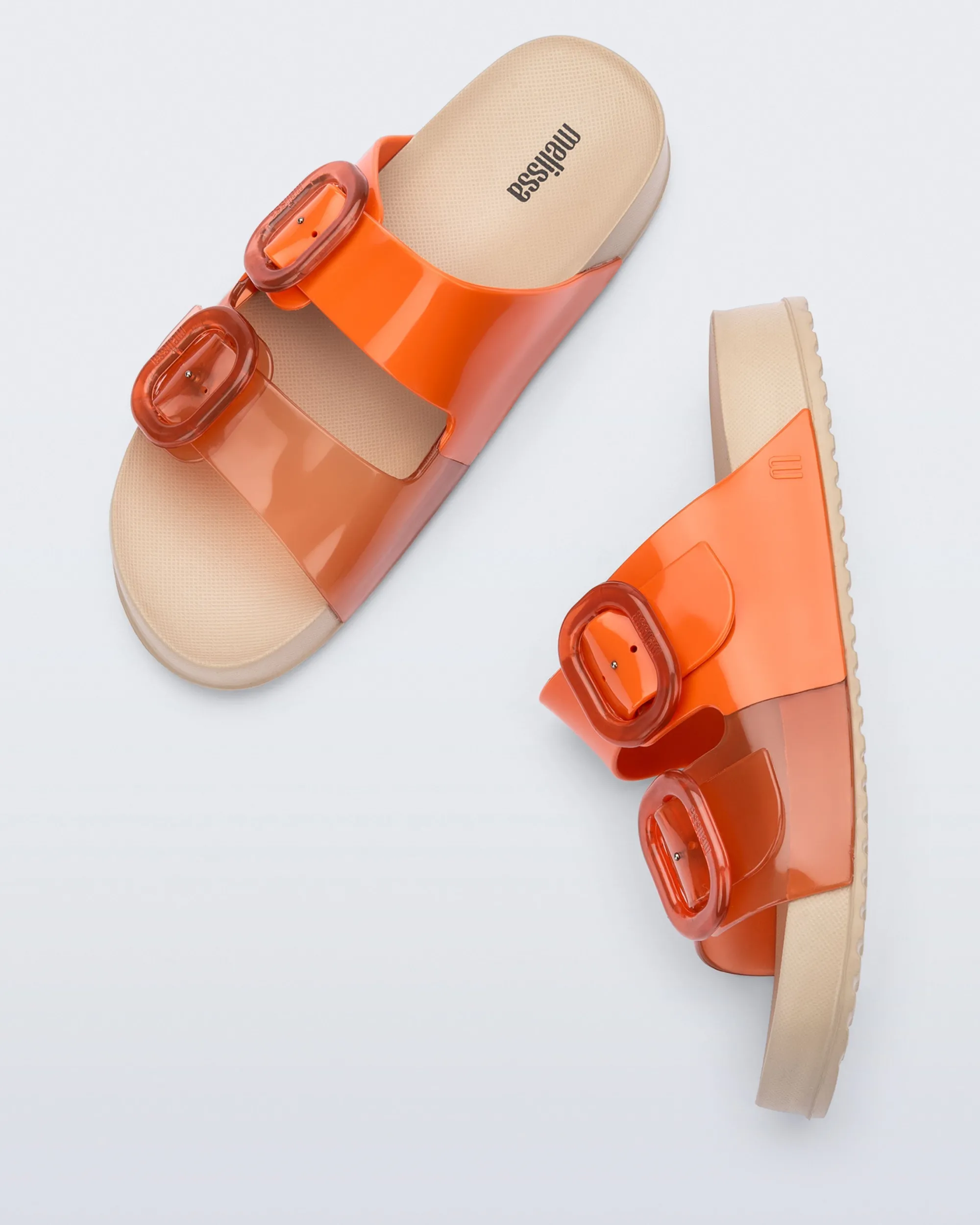 Discount Melissa Cozy Beige/Orange