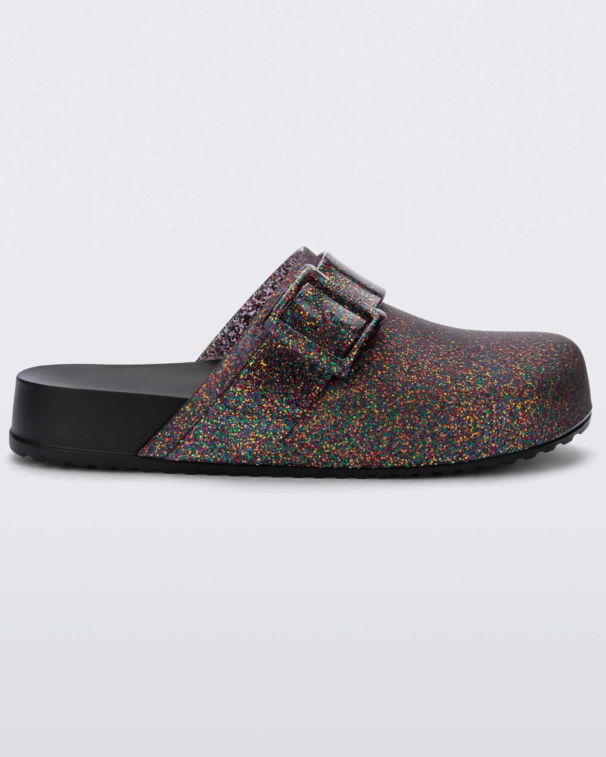 New Melissa Cozy Clog Mixed Glitter/Black
