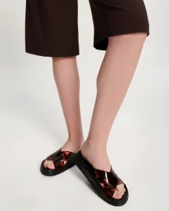 Sale Melissa Cozy Cross Black/Tortoise