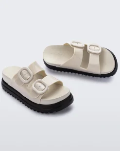 Discount Melissa Cozy Platform Beige/Black