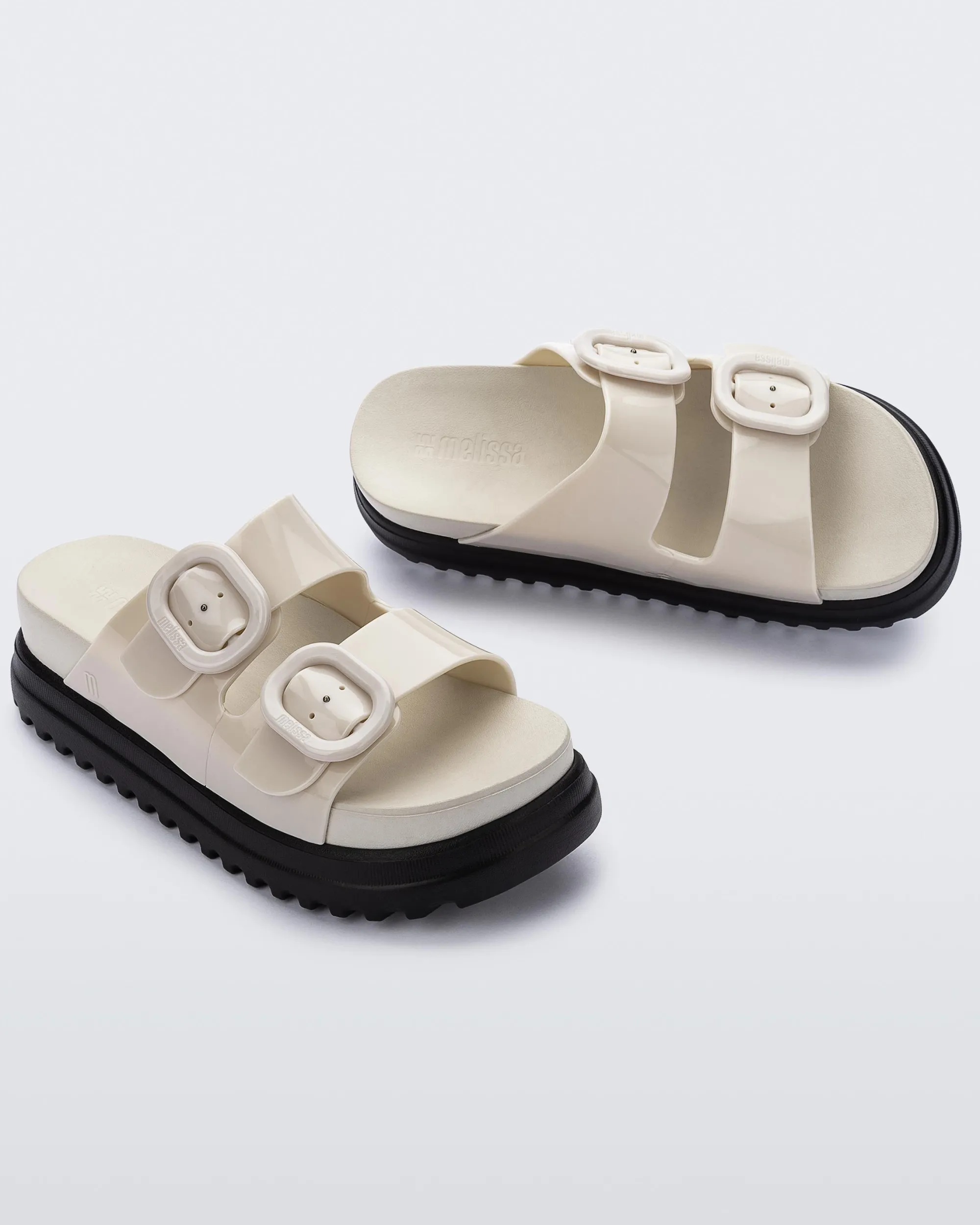 Discount Melissa Cozy Platform Beige/Black