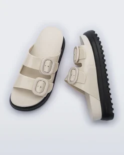 Discount Melissa Cozy Platform Beige/Black