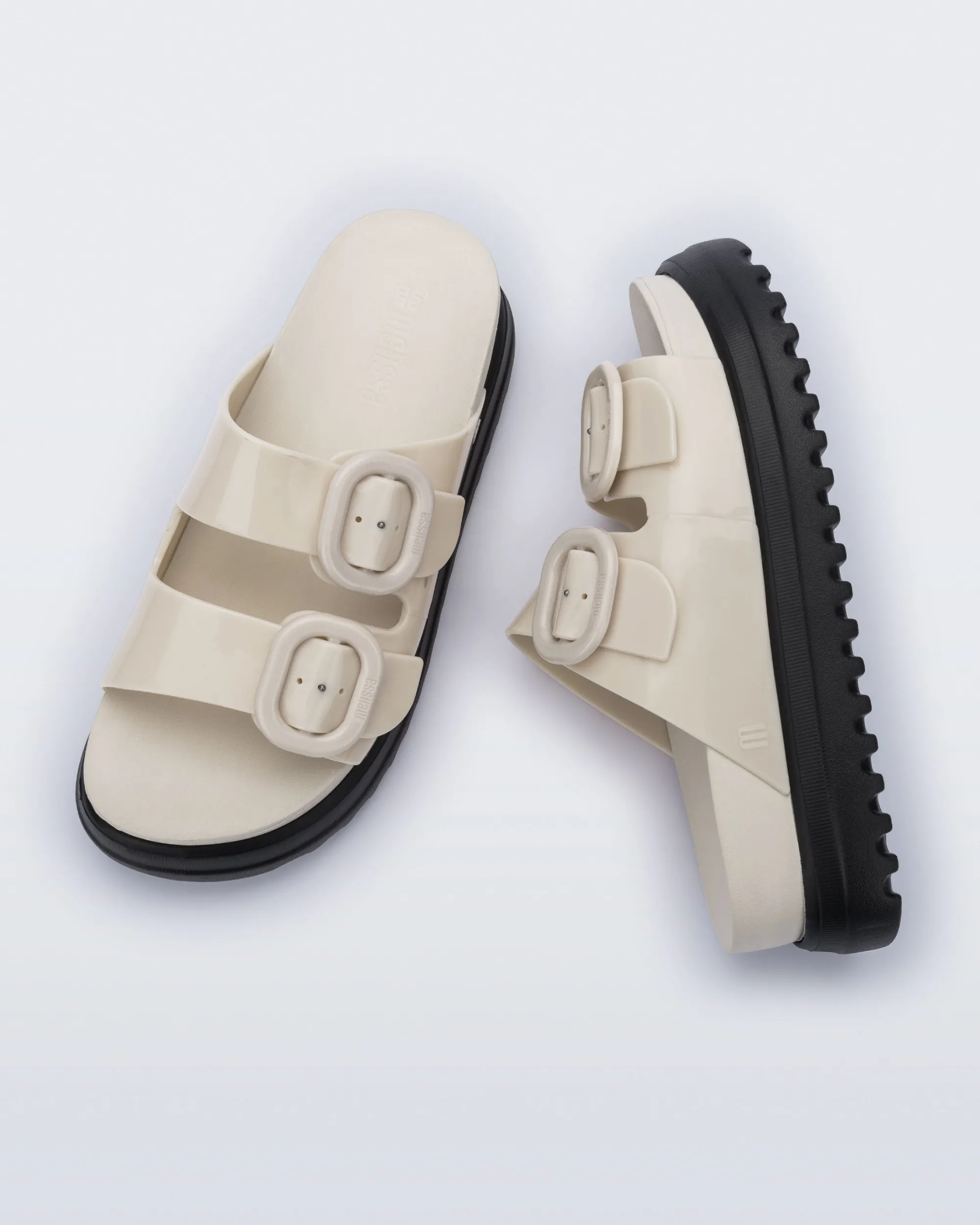 Discount Melissa Cozy Platform Beige/Black