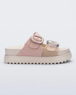 New Melissa Cozy Platform Beige/Pink