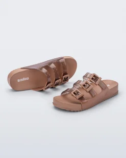 Hot Melissa Cozy Stripes Transparent Brown