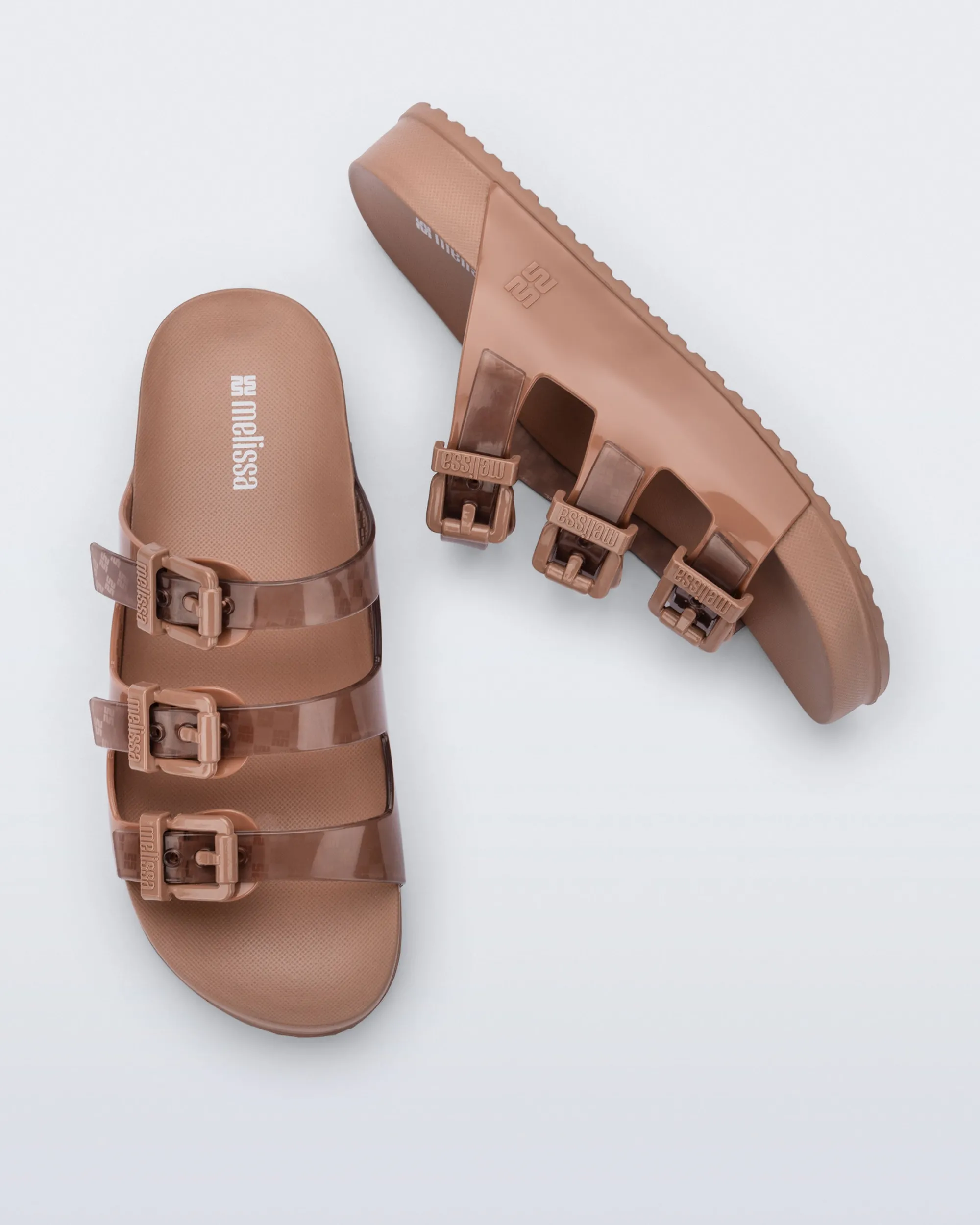 Hot Melissa Cozy Stripes Transparent Brown