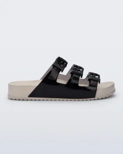 New Melissa Cozy Stripes Beige/Transparent Black