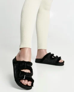 Outlet Melissa Cozy Warm Slide Black