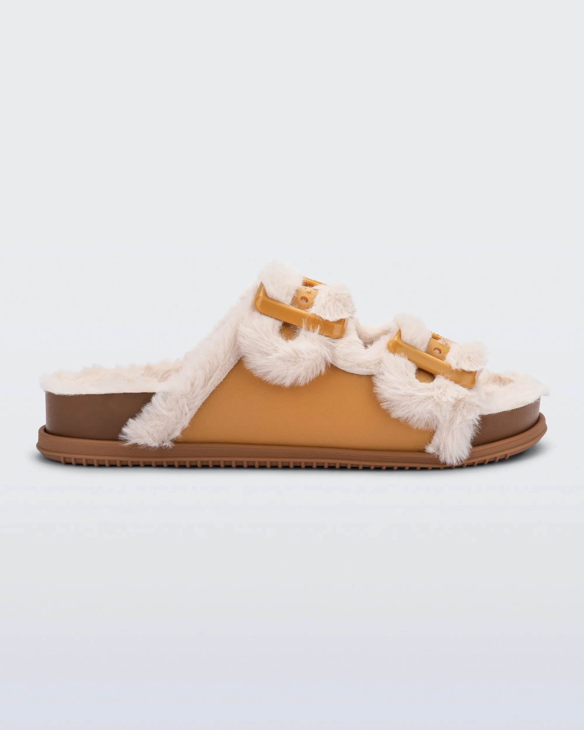 Online Melissa Cozy Warm Slide Orange/Beige