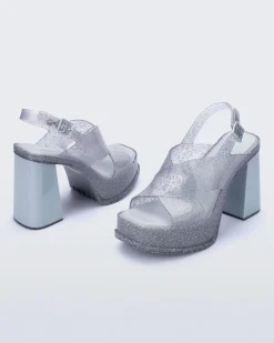 Best Melissa Dance Heel Glitter Clear