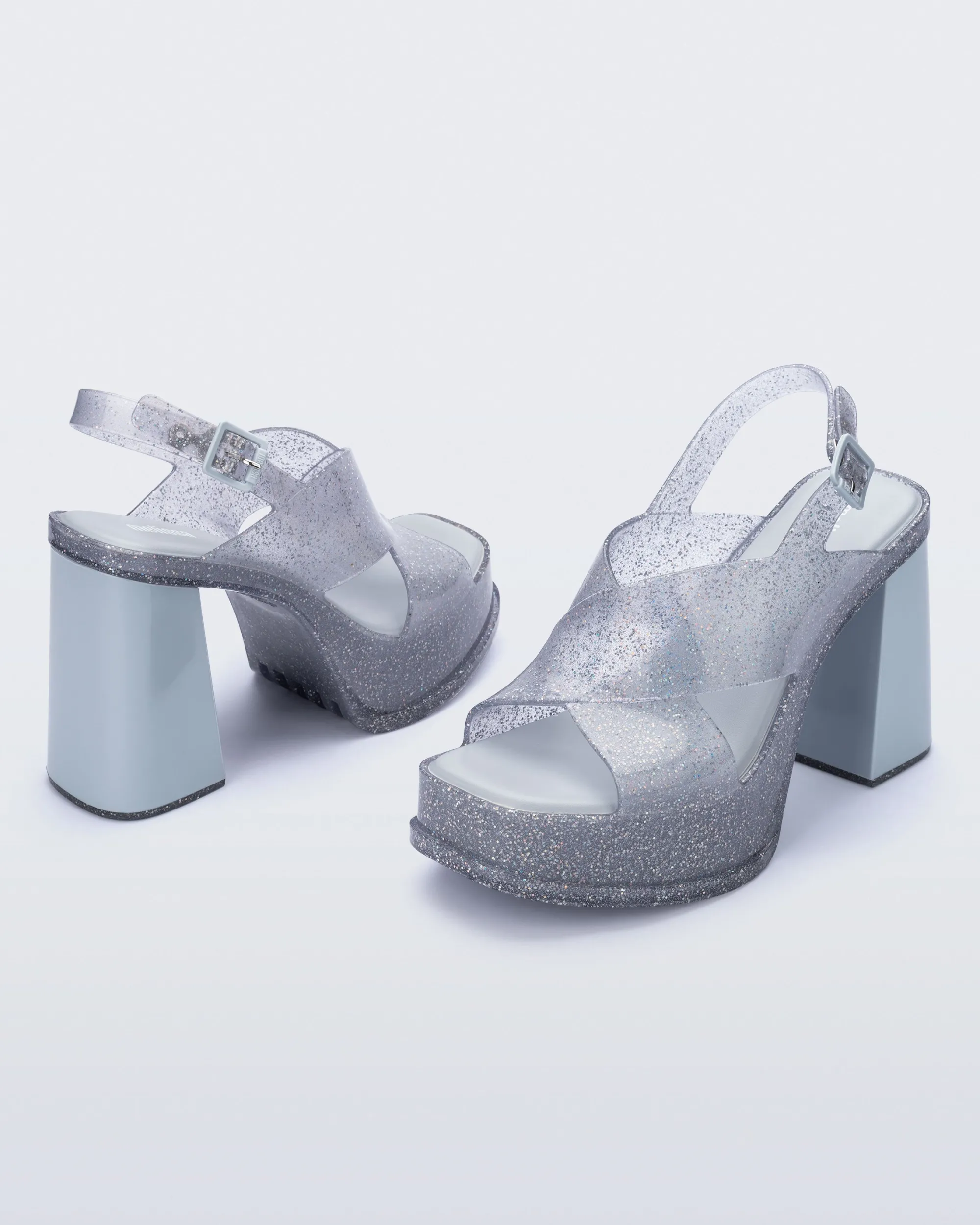 Best Melissa Dance Heel Glitter Clear