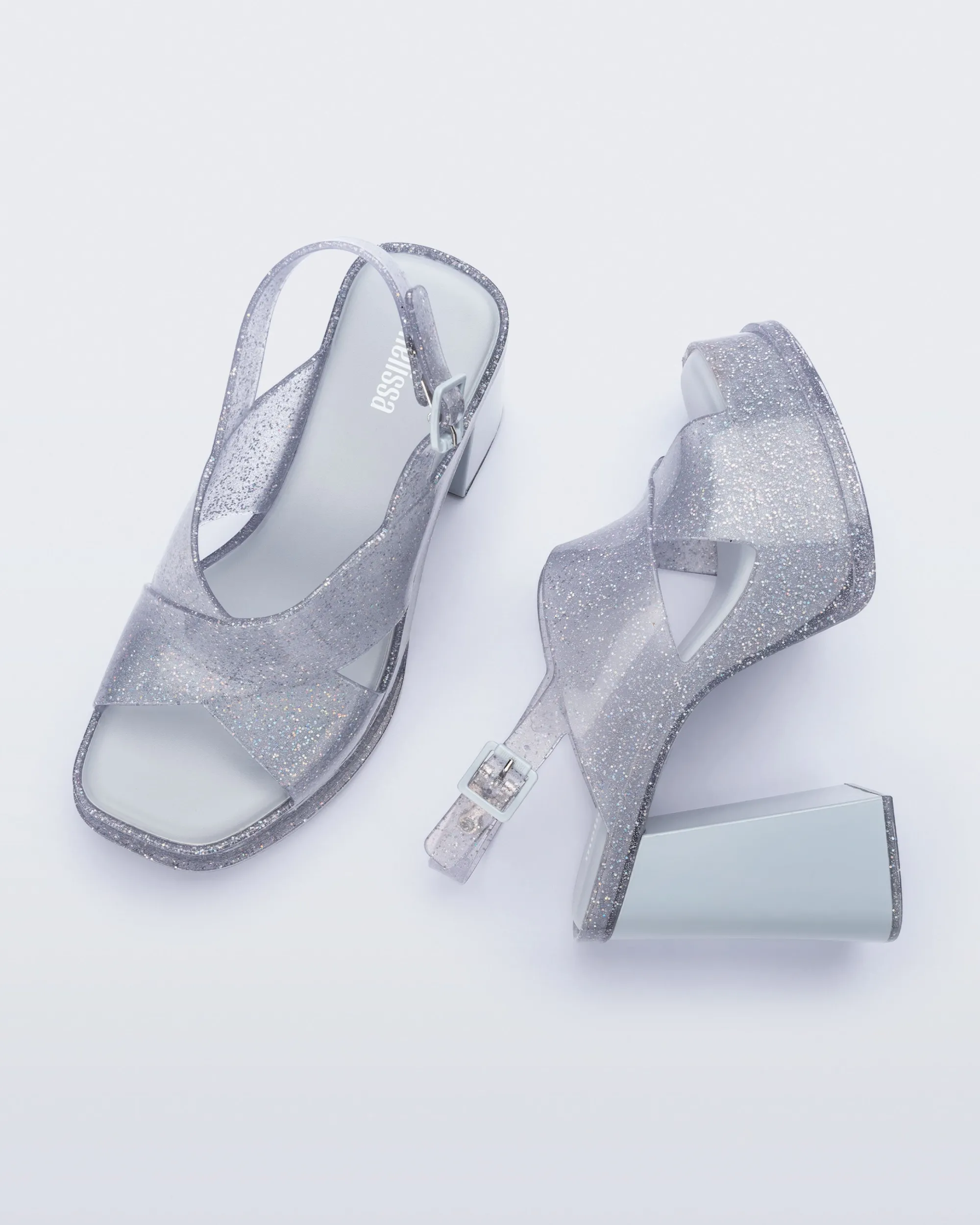 Best Melissa Dance Heel Glitter Clear