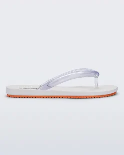 Sale Melissa Flip Flop Airflow White/Orange