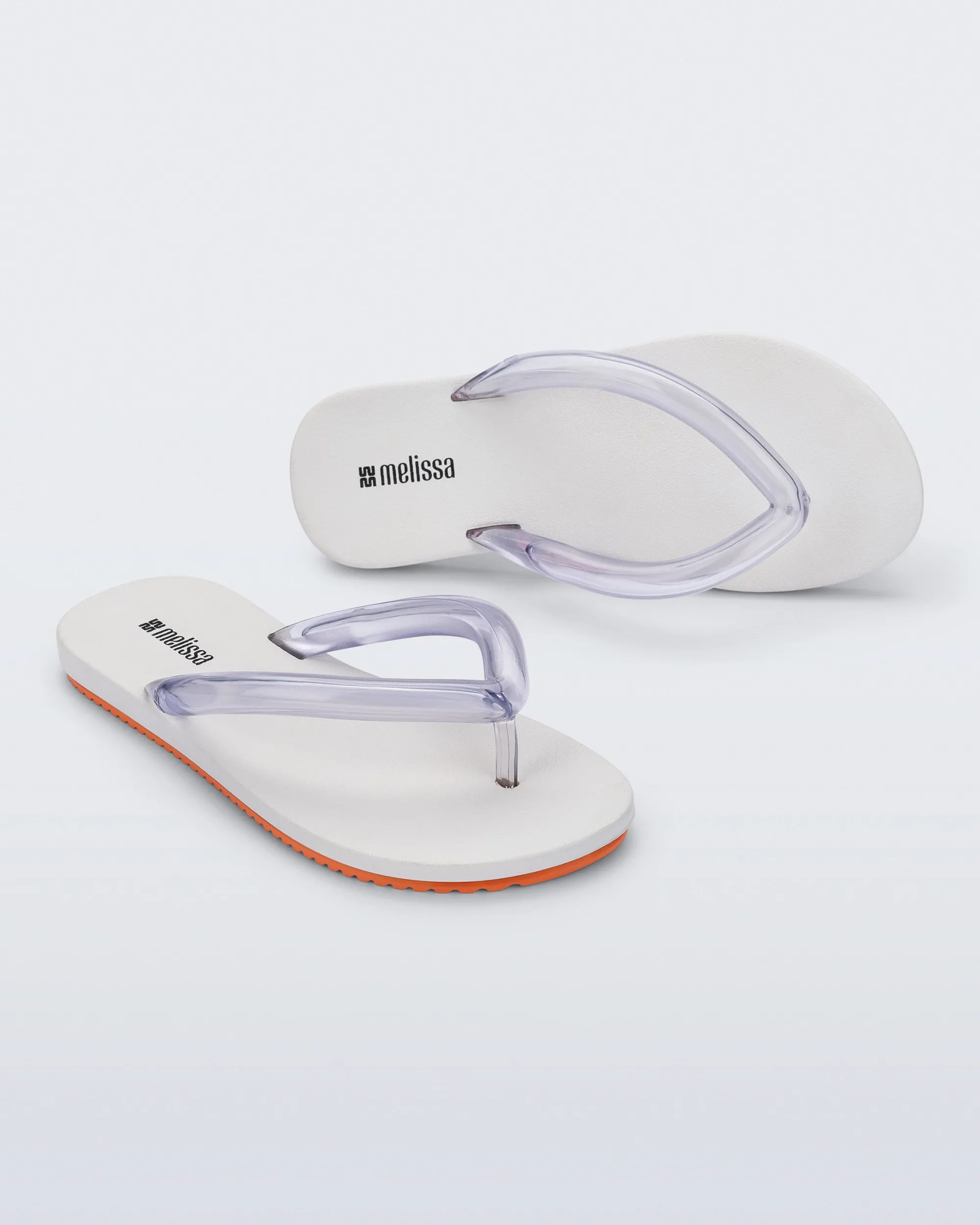 Sale Melissa Flip Flop Airflow White/Orange