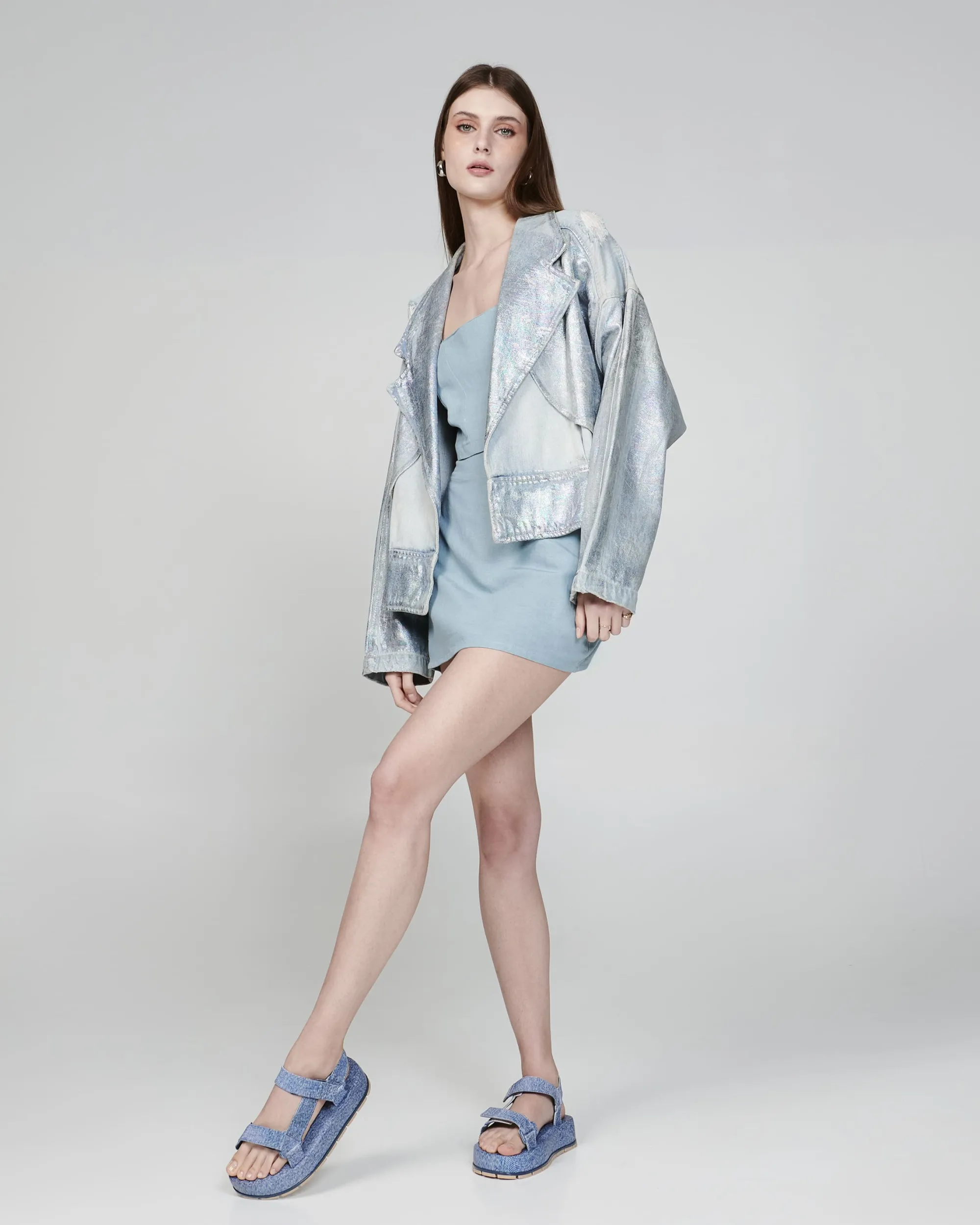 Outlet Melissa Flowing Denim Platform