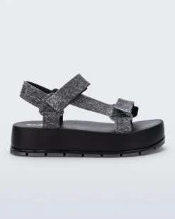 Discount Melissa Flowing Denim Platform
