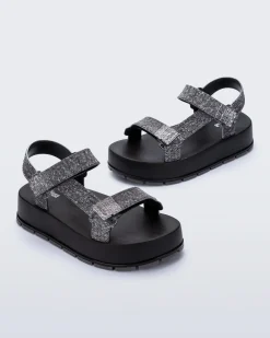 Discount Melissa Flowing Denim Platform