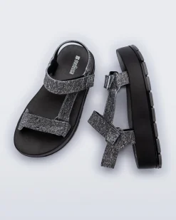 Discount Melissa Flowing Denim Platform