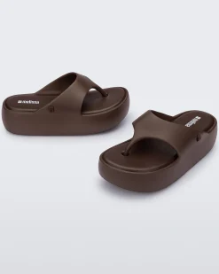 Melissa Free Platform Thong Bronze