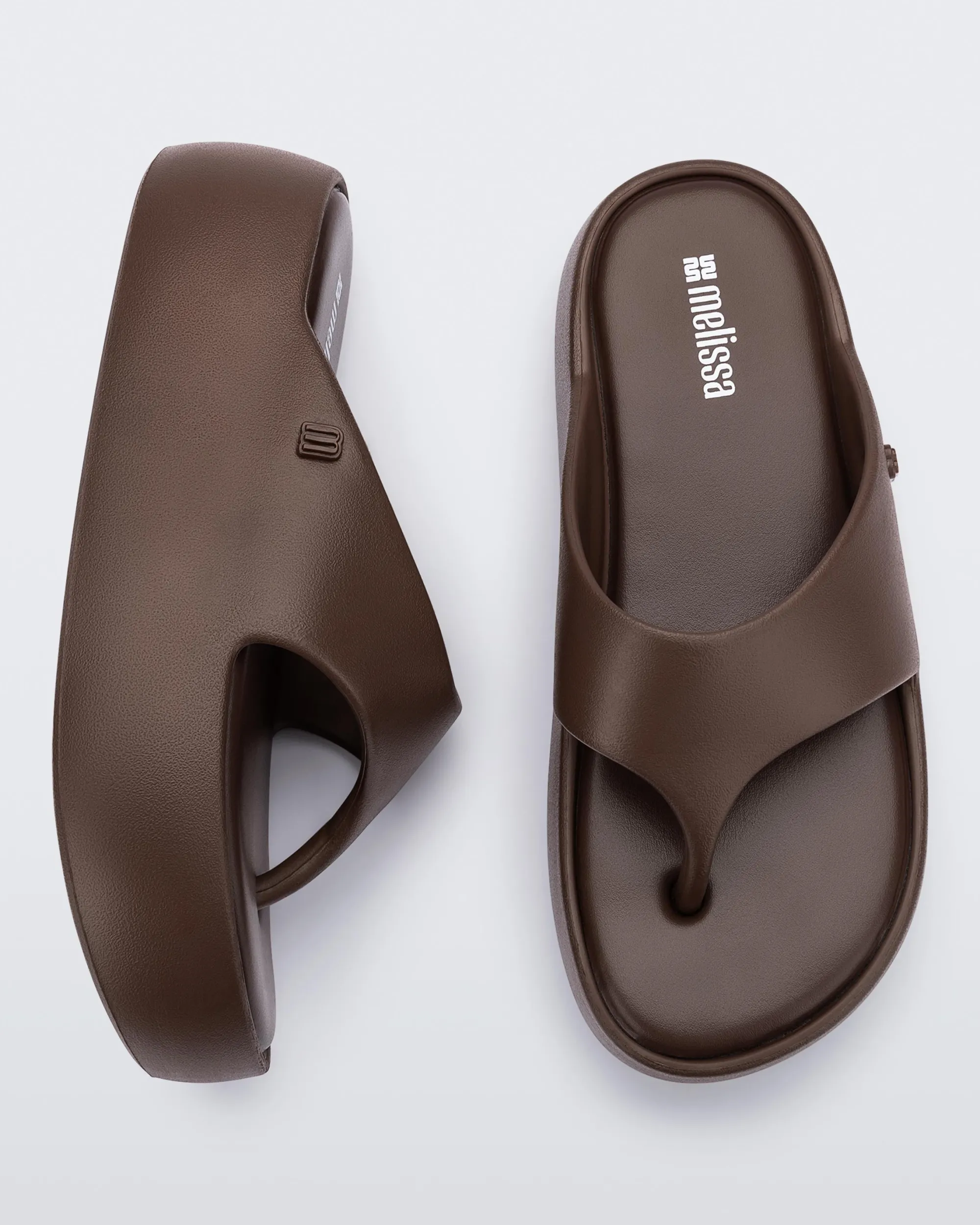 Melissa Free Platform Thong Bronze