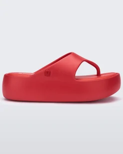 New Melissa Free Platform Thong Red