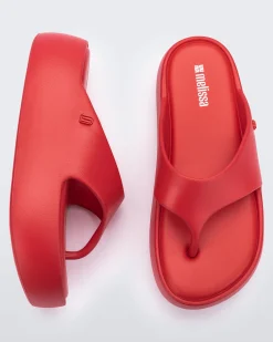 New Melissa Free Platform Thong Red