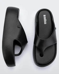 Hot Melissa Free Platform Thong Black