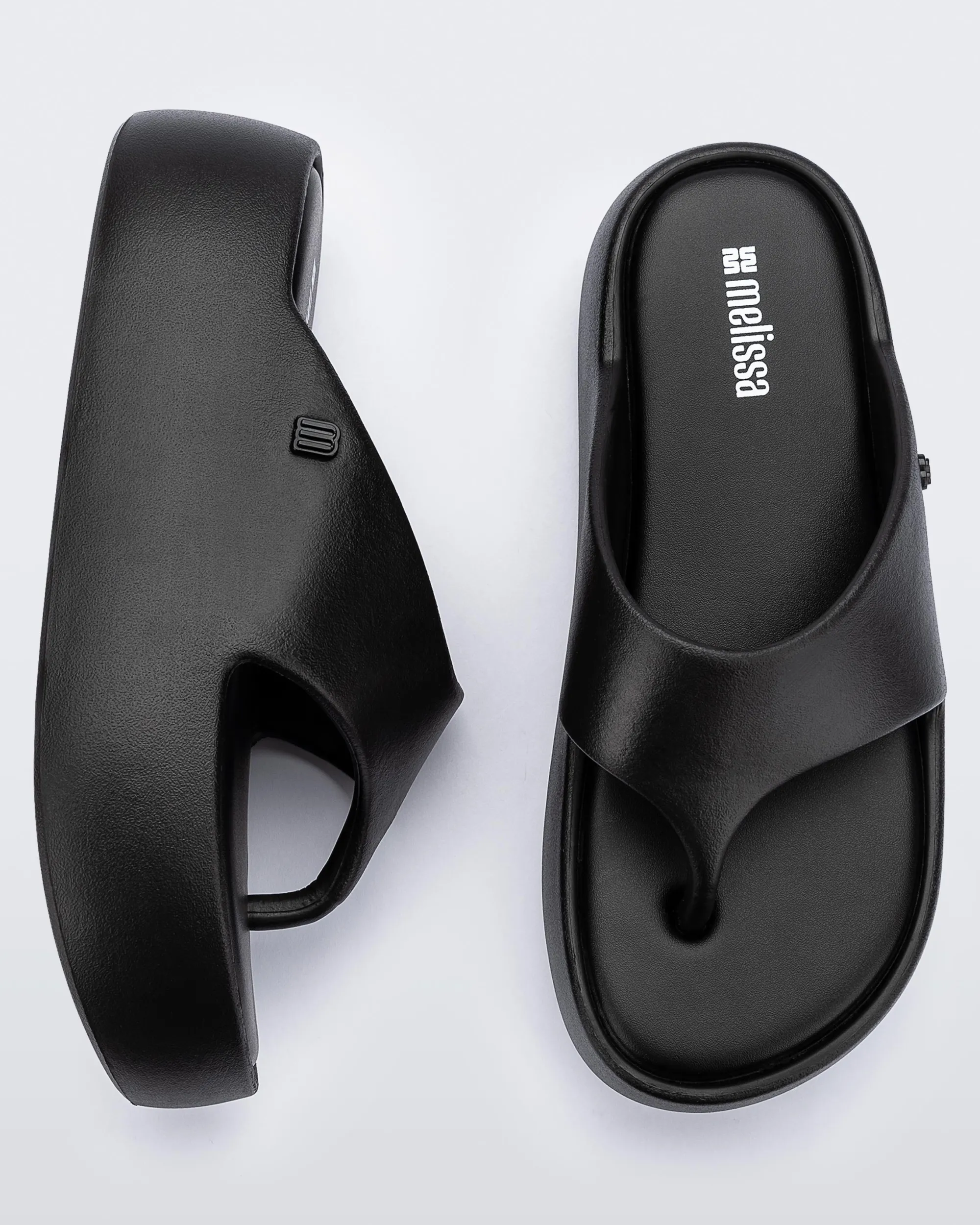 Hot Melissa Free Platform Thong Black