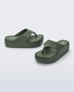 Outlet Melissa Free Platform Thong Green