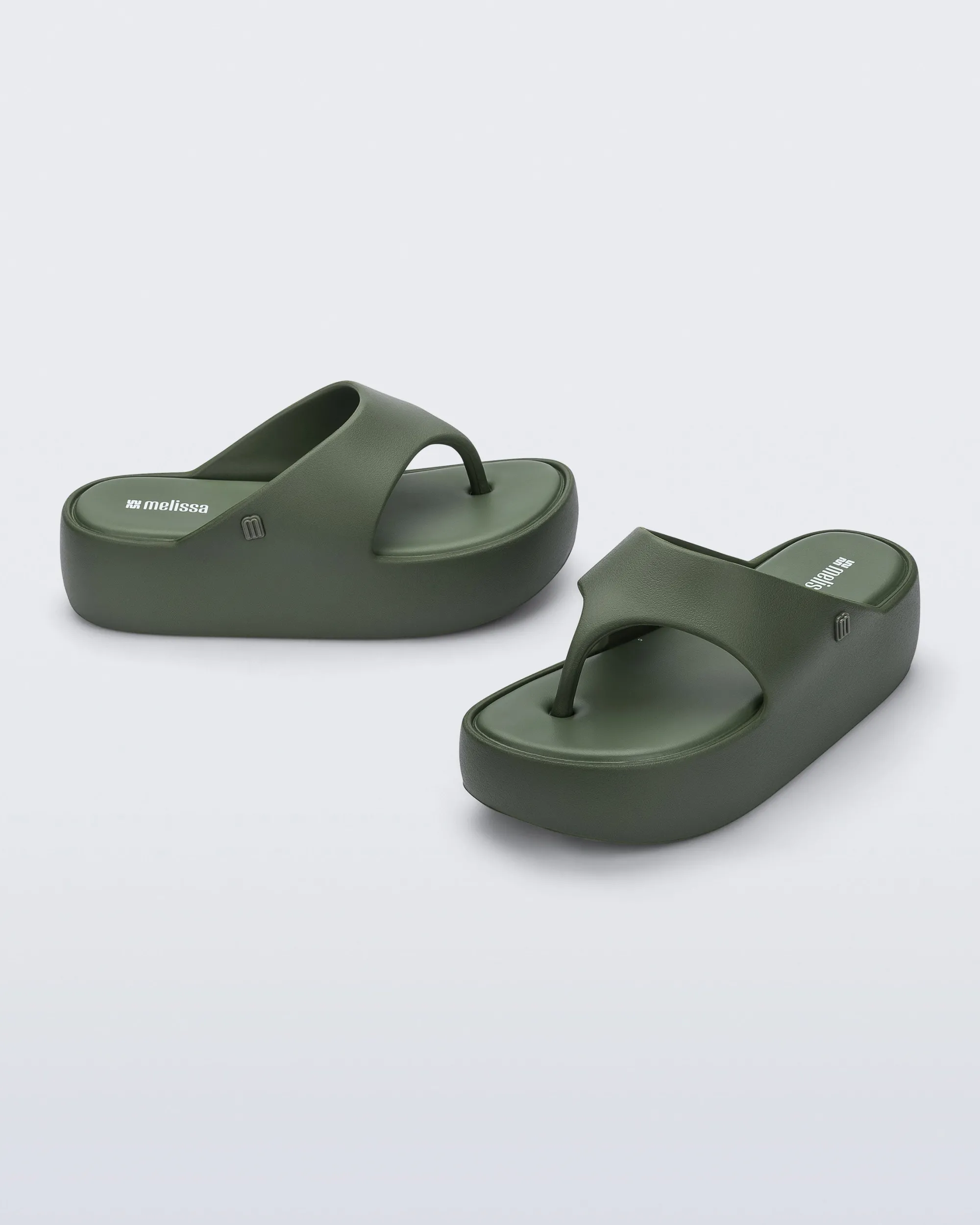 Outlet Melissa Free Platform Thong Green
