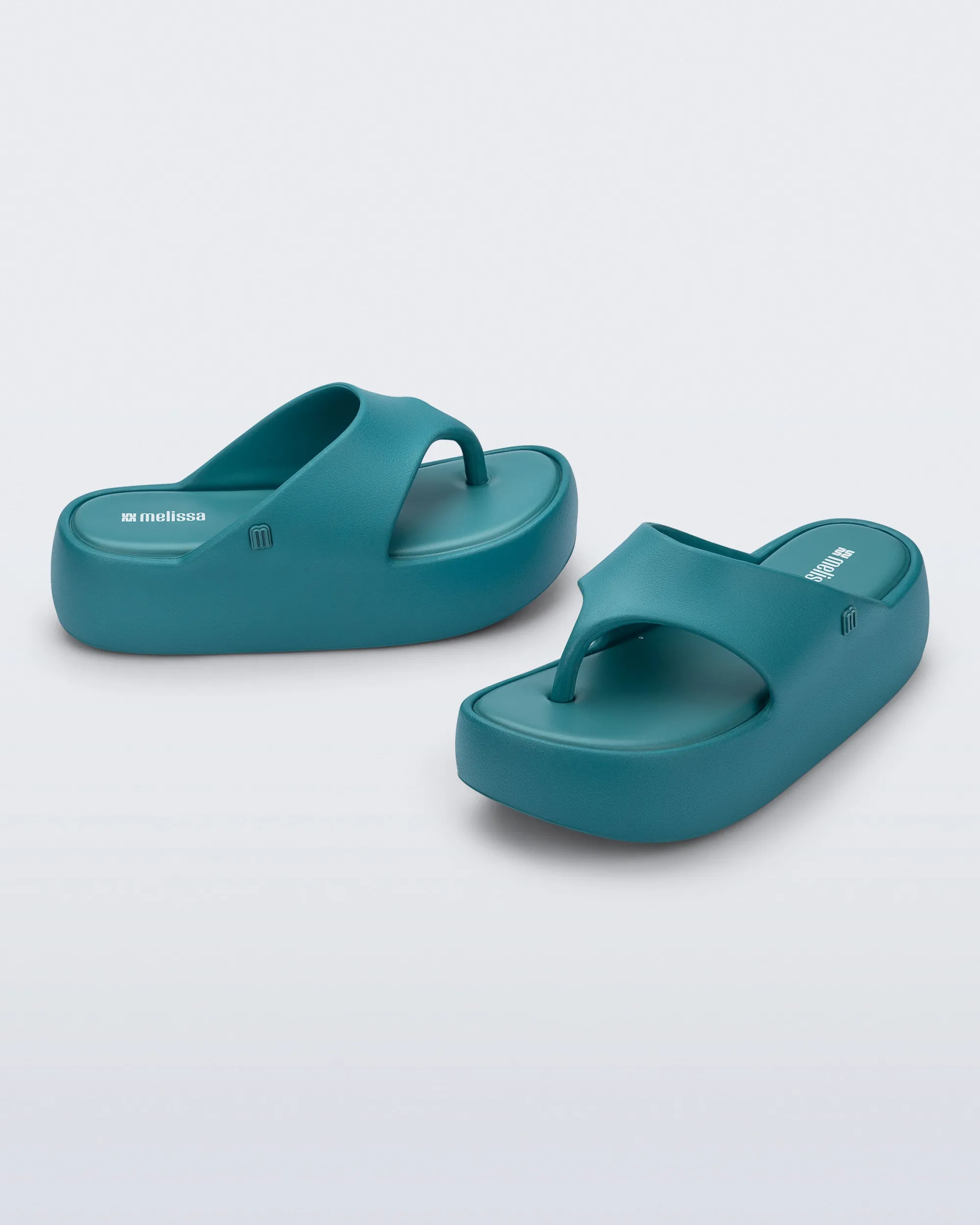 Clearance Melissa Free Platform Thong Teal