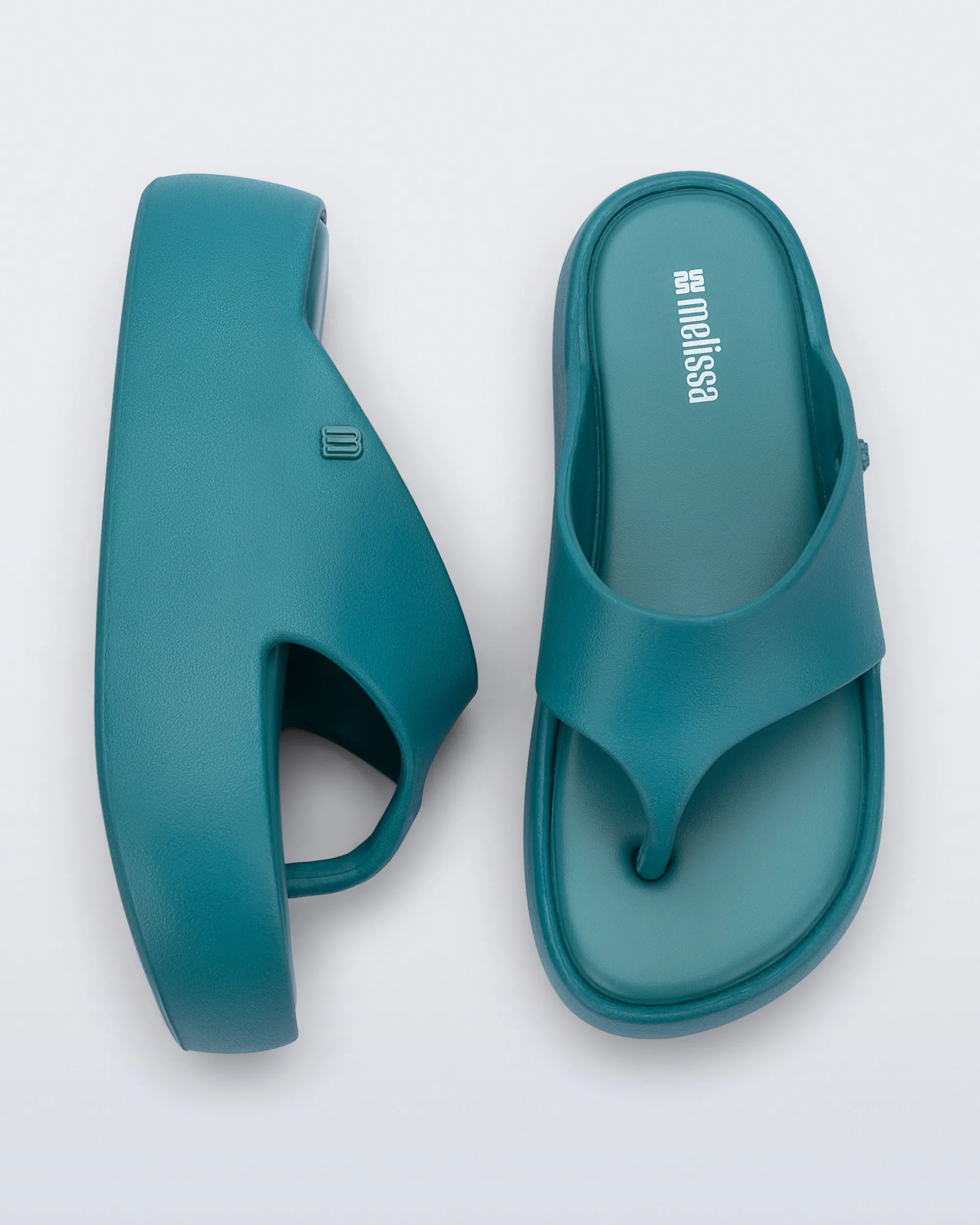 Clearance Melissa Free Platform Thong Teal