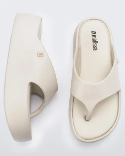 Best Melissa Free Platform Thong Beige