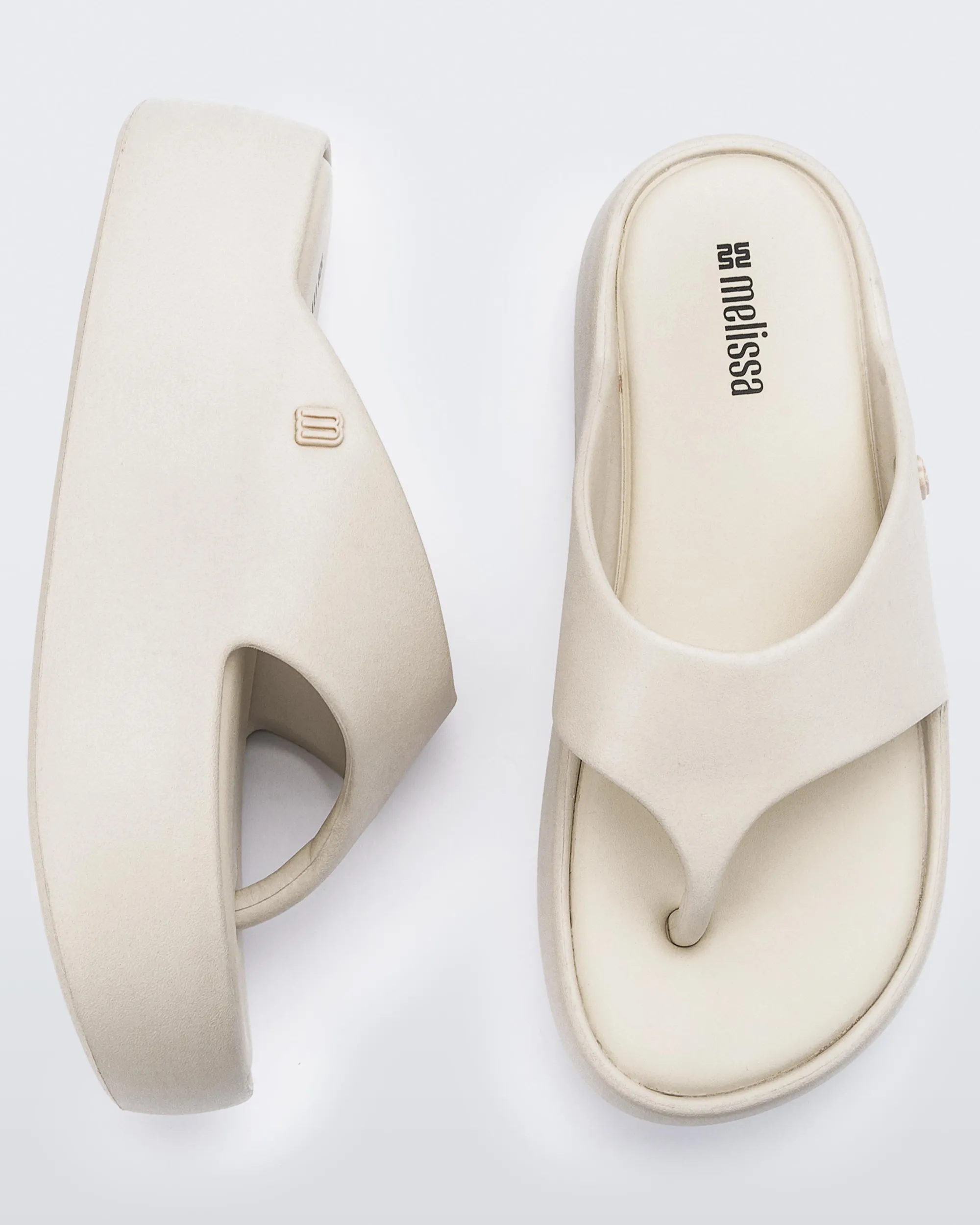 Best Melissa Free Platform Thong Beige
