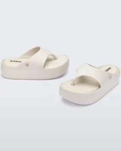 Best Melissa Free Platform Thong Beige