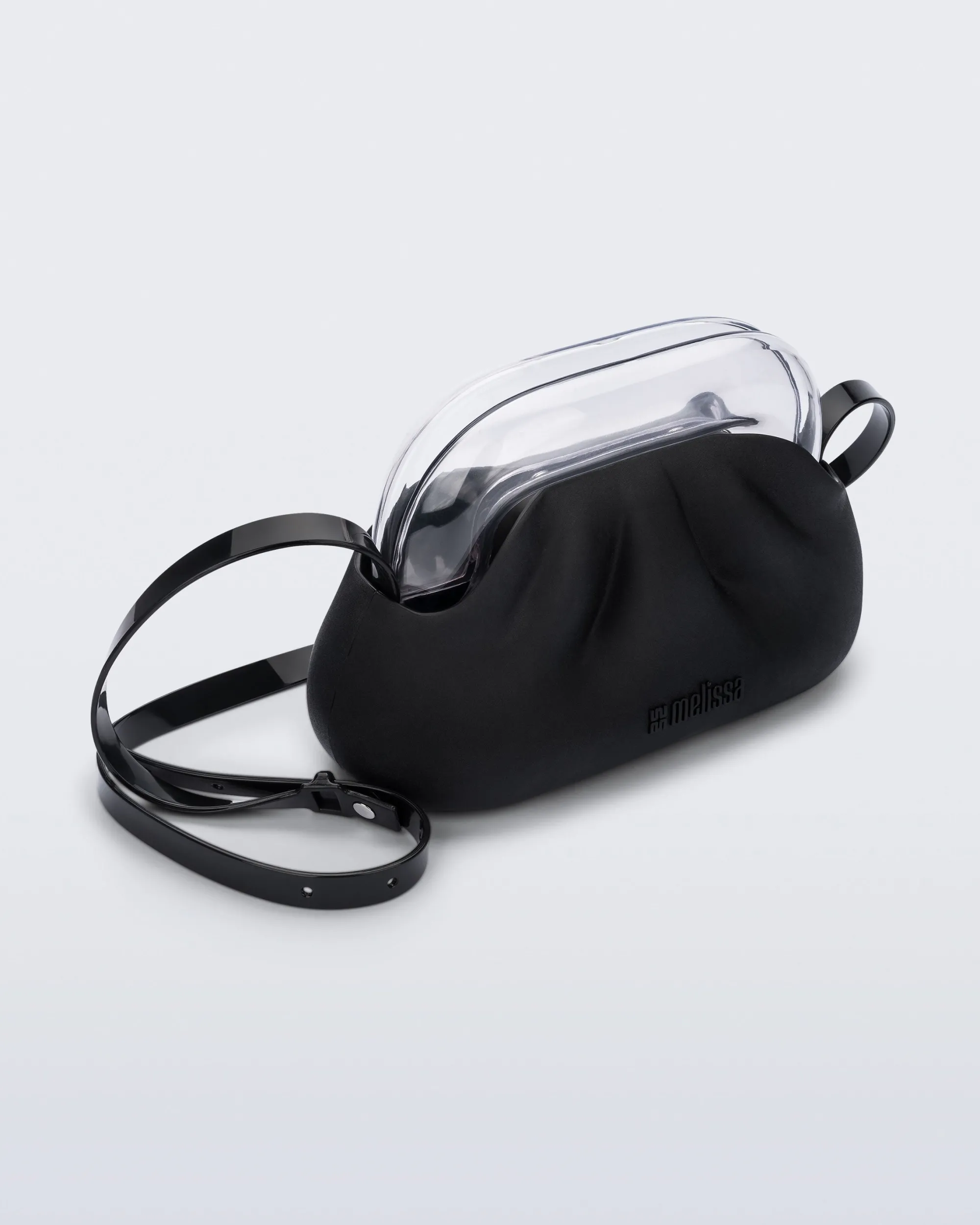 Clearance Melissa Glass Bag Black/Clear
