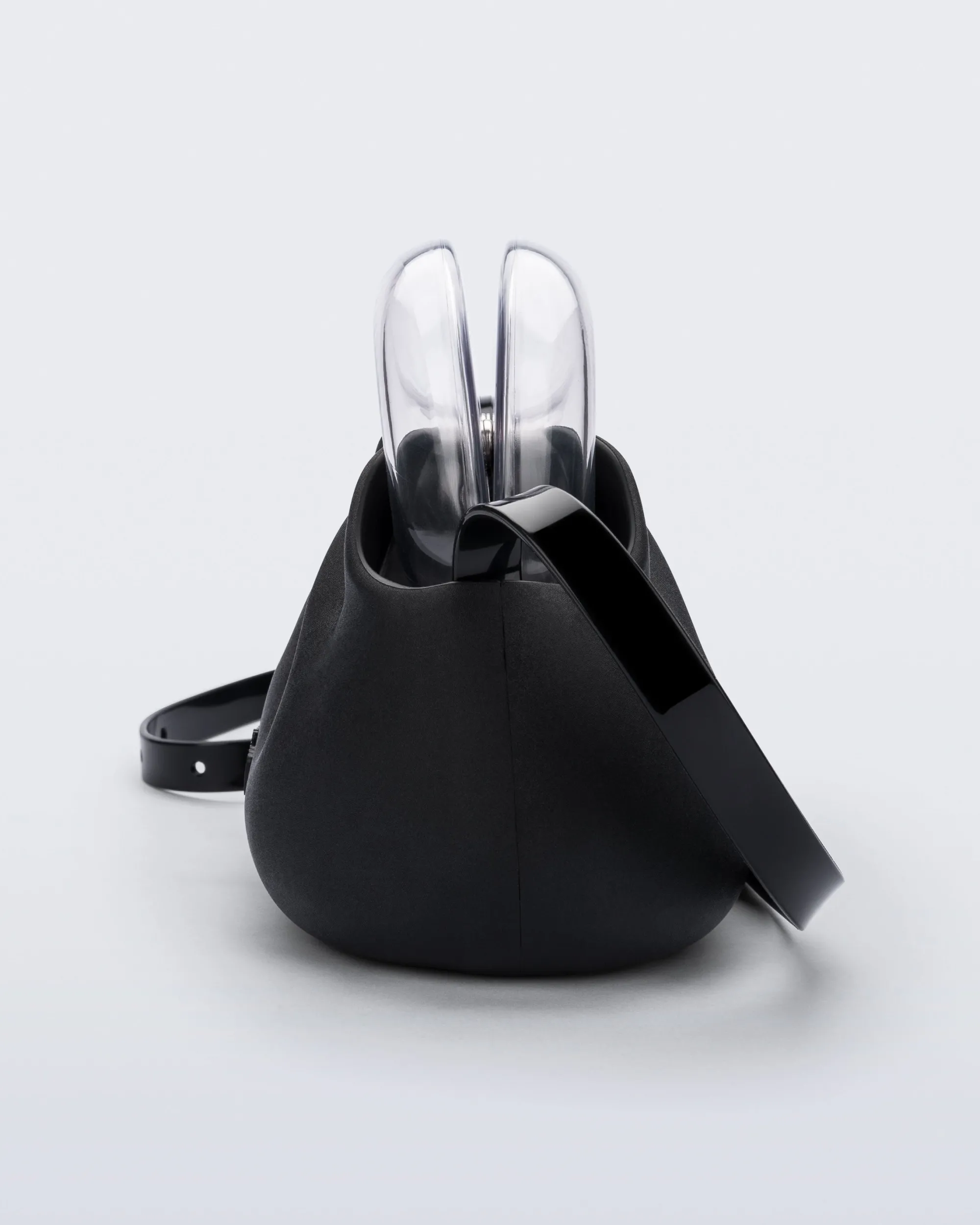 Clearance Melissa Glass Bag Black/Clear