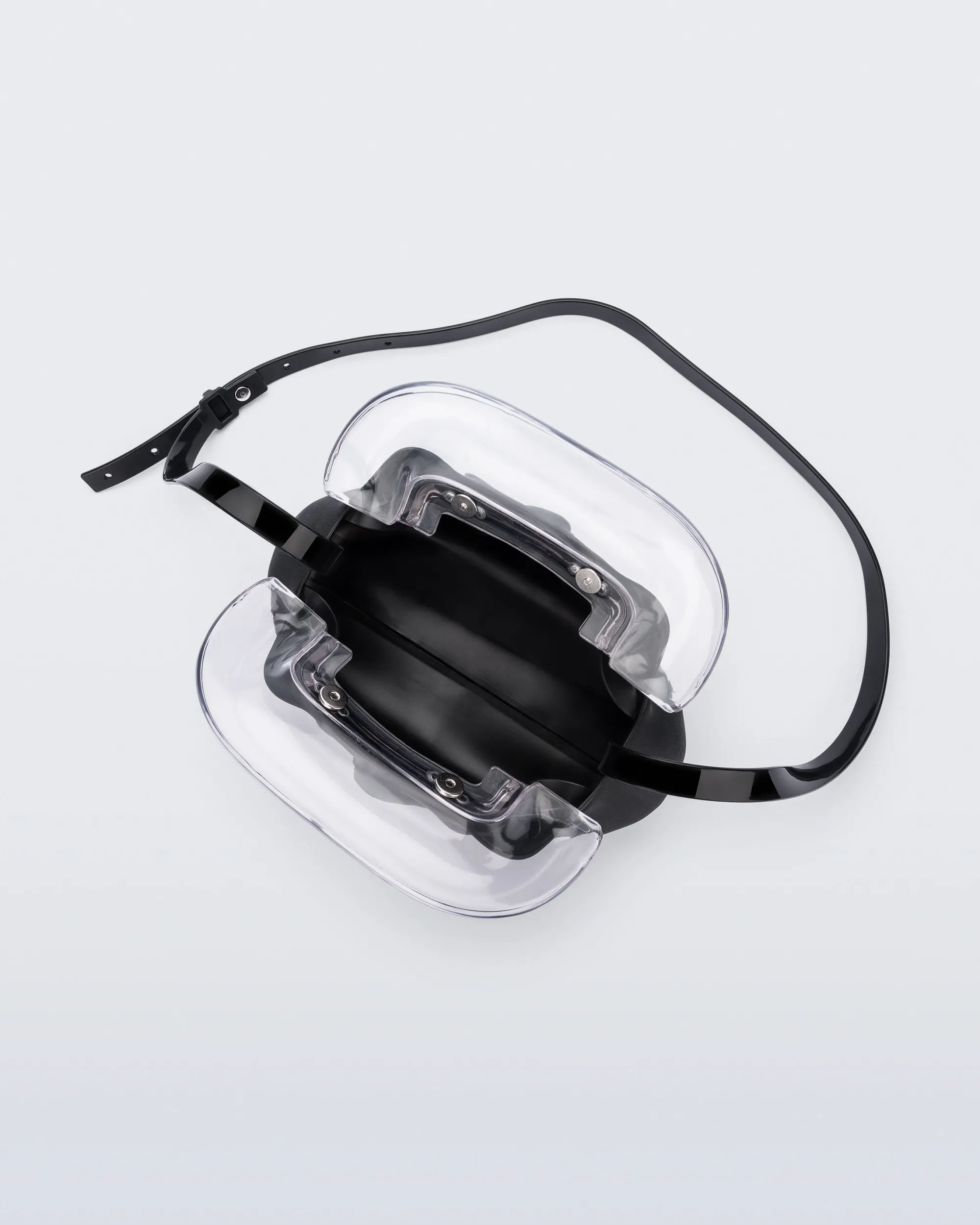 Clearance Melissa Glass Bag Black/Clear