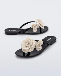 New Melissa Harmonic Petals Black/Beige