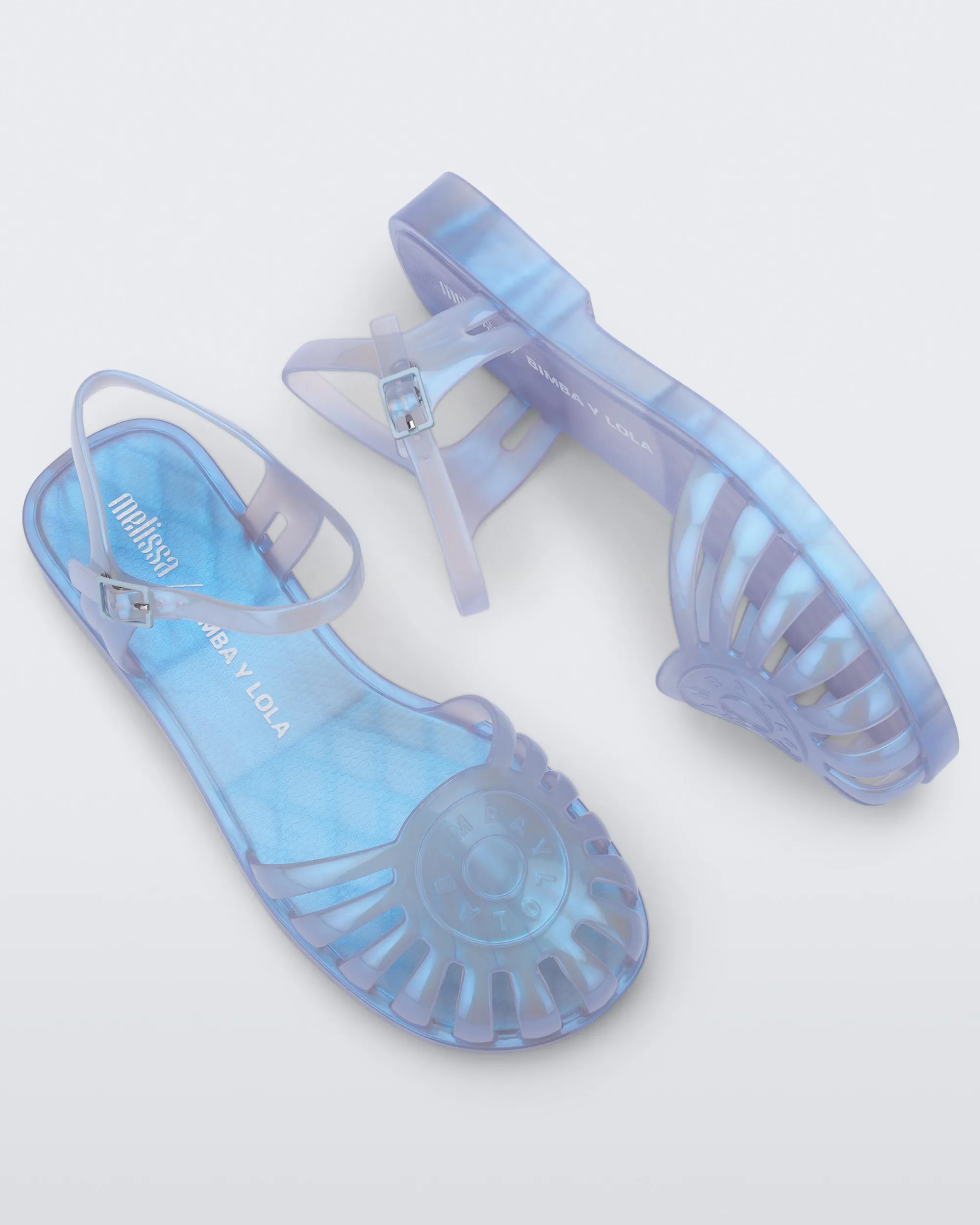 Discount Melissa Jelly Beach Sandal Pearly Blue