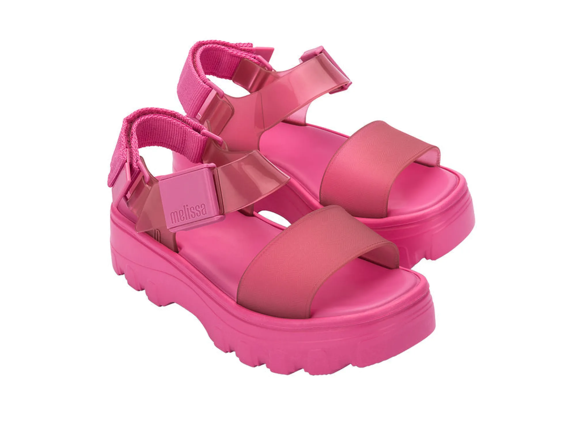 Discount Melissa Kick Off Sandal Pink/Clear Pink
