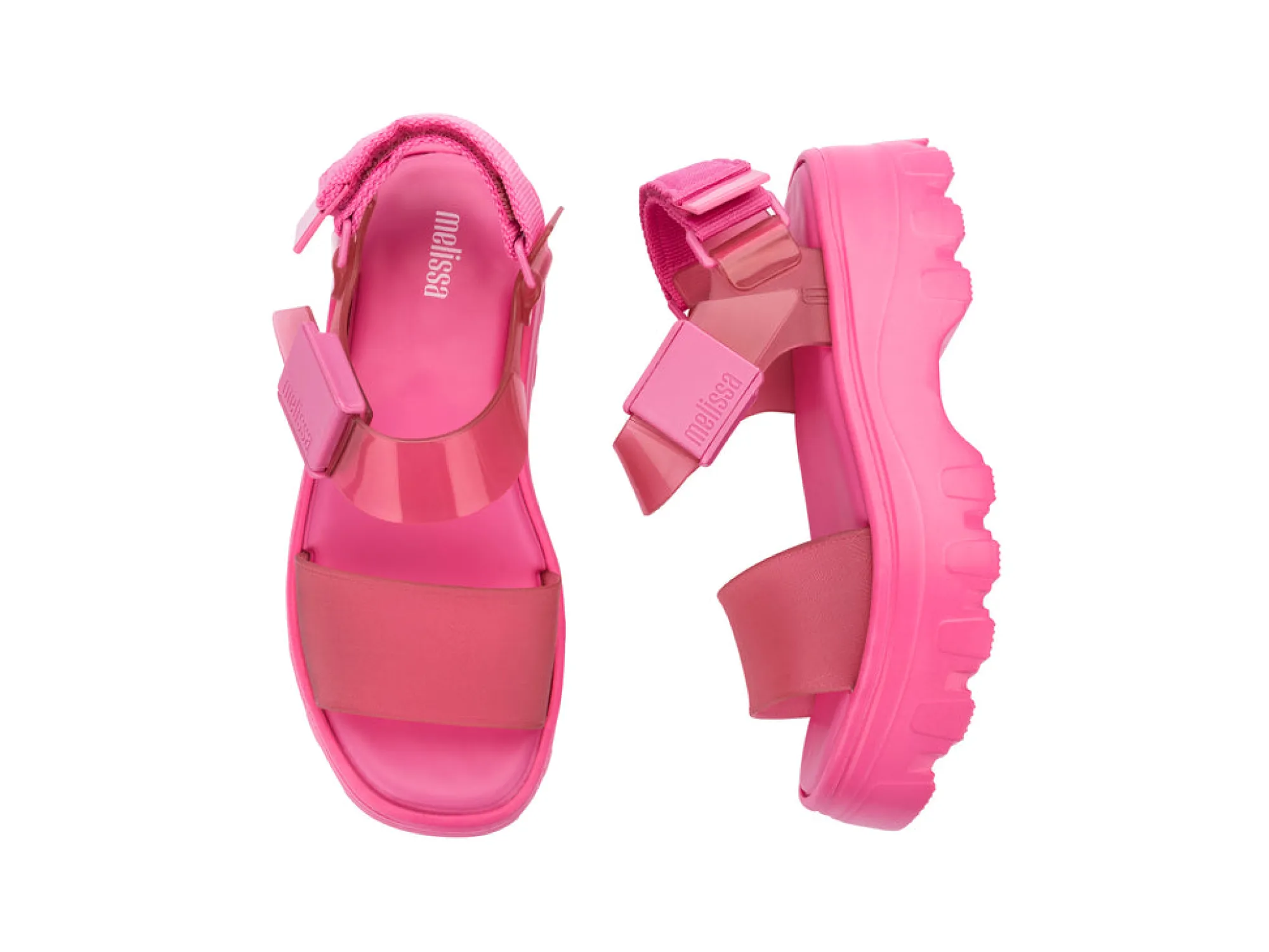 Discount Melissa Kick Off Sandal Pink/Clear Pink