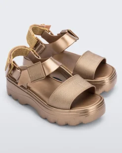 Online Melissa Kick Off Sandal Gold